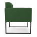 Poltrona Elisa Suede Verde Base Metálica Industrial Preto D03 - D'Rossi