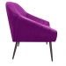 Poltrona Giovana Suede Roxo Pés Palito Ferro D'Rossi