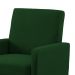 Poltrona Mirella Suede Verde com Rodízios C05 - D'Rossi