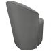 Poltrona Redonda Serena Suede Cinza Base Fixa C05 - D'Rossi