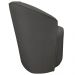 Poltrona Redonda Serena Suede Grafite Base Fixa C05 - D'Rossi
