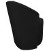Poltrona Redonda Serena Suede Preto Base Fixa C05 - D'Rossi
