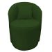 Poltrona Redonda Serena Suede Verde Base Fixa C05 - D'Rossi