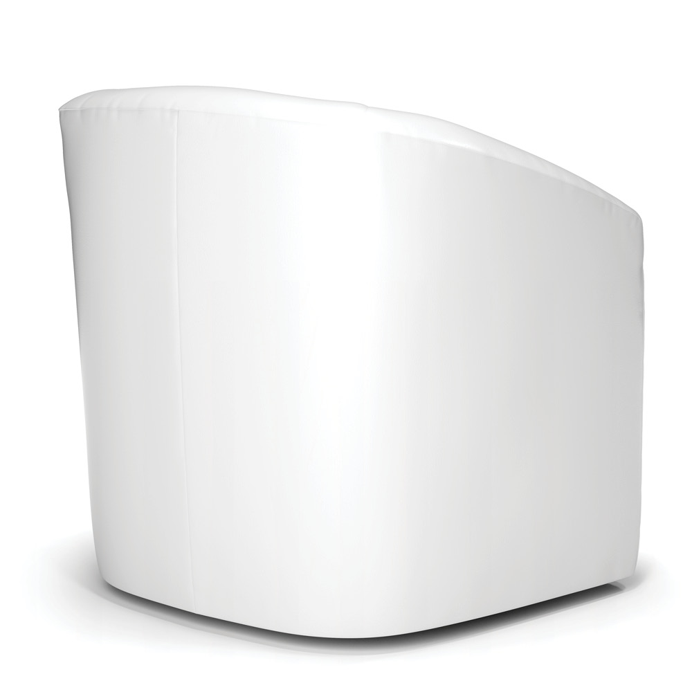 Poltrona Stella Max Corano Branco Base Giratória - D'Rossi