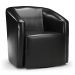 Poltrona Stella Max Corano Preto Base Giratória - D'Rossi