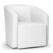 Poltrona Stella Max Corino Branco Base Giratória - D'Rossi