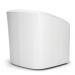 Poltrona Stella Max Corino Branco Base Giratória - D'Rossi