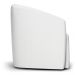 Poltrona Stella Max Corino Branco Base Giratória - D'Rossi