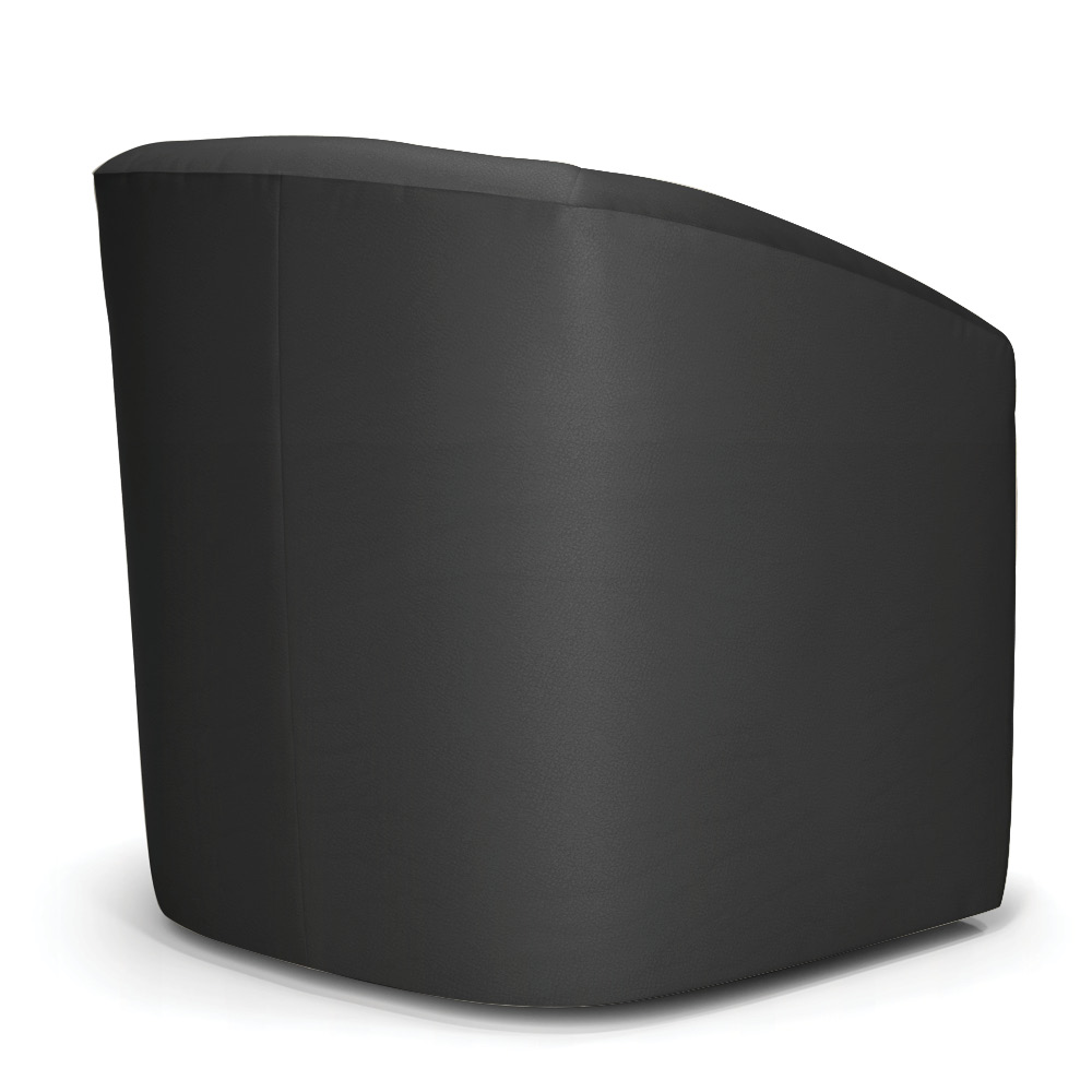 Poltrona Stella Max Corino Preto Base Giratória - D'Rossi