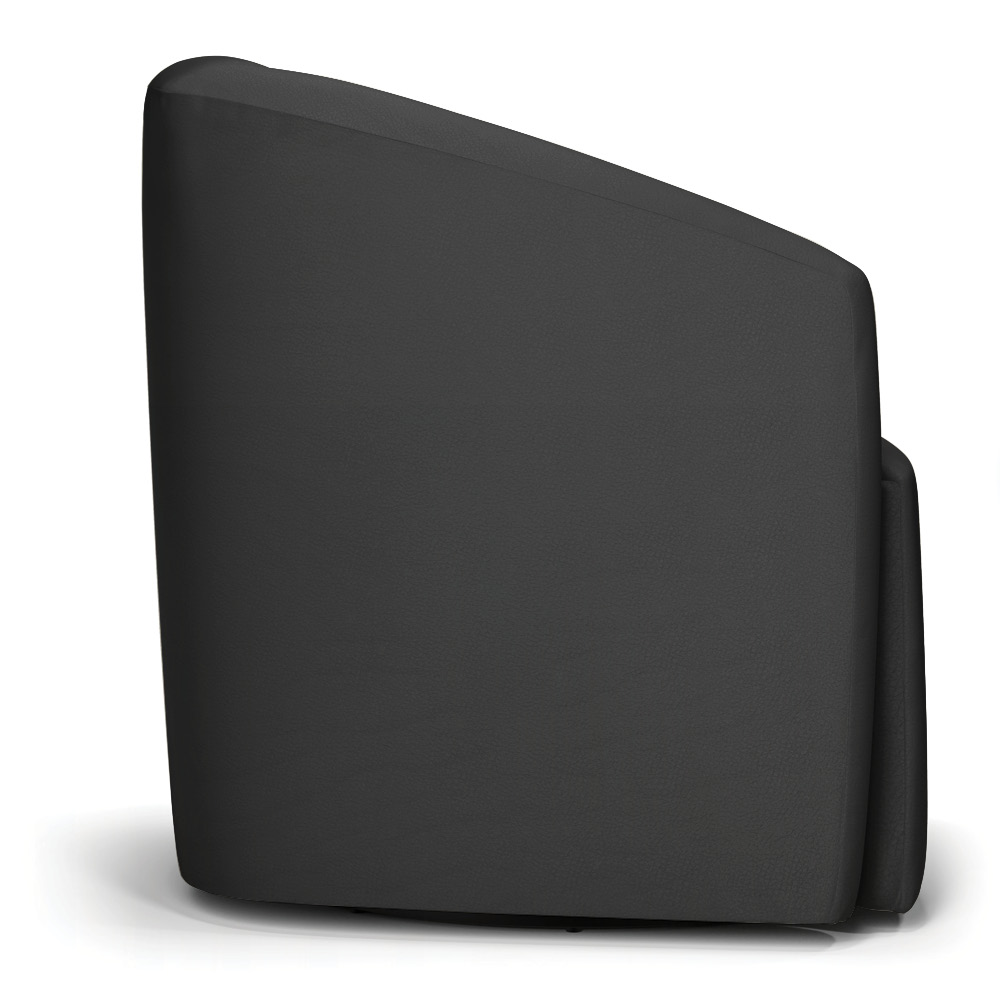 Poltrona Stella Max Corino Preto Base Giratória - D'Rossi