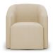 Poltrona Stella Max Suede Bege Base Giratória - D'Rossi