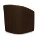 Poltrona Stella Max Suede Marrom Base Giratória - D'Rossi