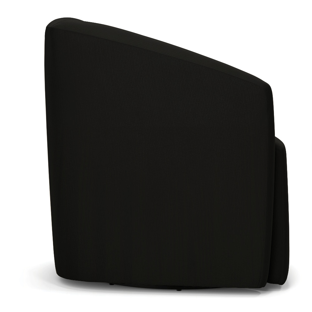 Poltrona Stella Max Suede Preto Base Giratória - D'Rossi