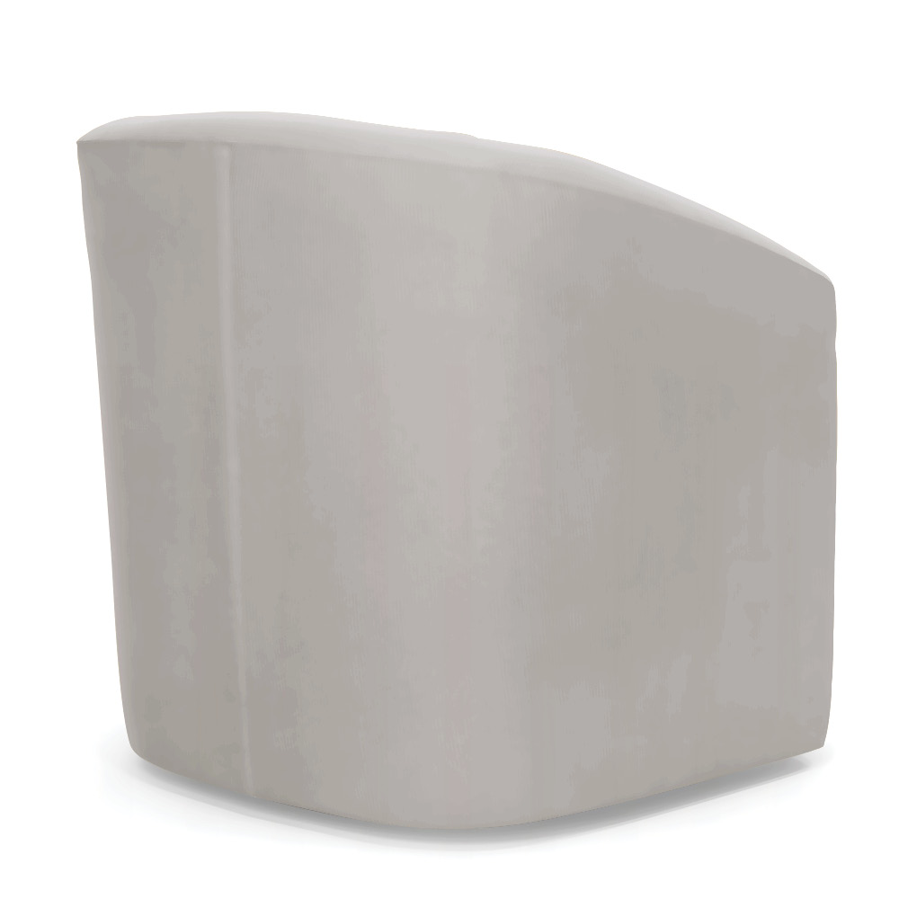 Poltrona Stella Max Veludo Cinza Base Giratória - D'Rossi