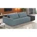 Sofá Ilha 2 Lugares Living 252cm Modulado Sala Lary Bouclê Azul/PU Pto K01 - D'Rossi