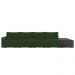 Sofá Ilha 4 Lugares Living 472cm Modulado Sala Lary Veludo Verde/PU Pto K01 - D'Rossi