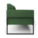 Sofá Namoradeira Base Industrial Alta Preto Marisa Suede Verde D03 - D?Rossi