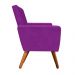 Sofá Retrô Namoradeira Nina 2 Lugares Suede Roxo - D'Rossi