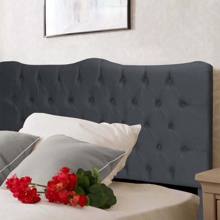 Roundtree upholstered panel headboard deals house of hampton