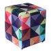 Kit 3 Puffs Dado Decorativo Estampa Triângulo - D'Rost