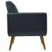 Poltrona Cristal Decorativa Suede Azul Marinho D'Rost