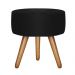 Poltrona Lisboa Decorativa Suede Preto - D'Rost