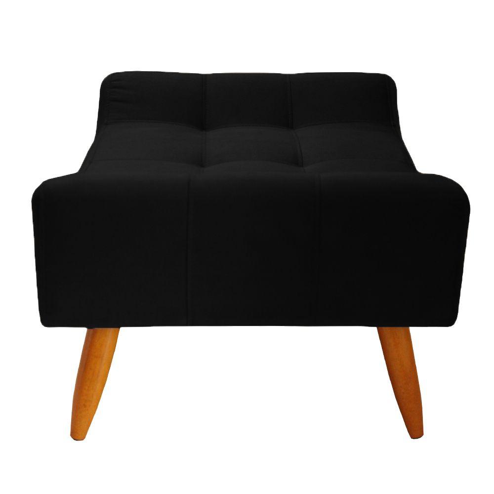 Puff Decorativo Cancun Suede Preto Trazendo Conforto ao seu Pet