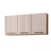 Armario Aereo Pop 120 cm com 3 Portas Freijo/Baunilha