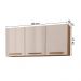 Armario Aereo Pop 120 cm com 3 Portas Freijo/Baunilha