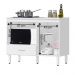 Balcão Cozinha Cooktop Blane 105cm com 1 Porta e 1 Gaveta Branco