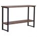 Aparador Para Sala Aço Preto 120 cm I10 Madeira Taeda Castanho Dmobiliario
