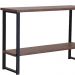 Aparador Para Sala Aço Preto 120 cm I10 Madeira Taeda Castanho Dmobiliario