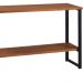Aparador Para Sala Aço Preto 120 cm I10 Madeira Taeda Mell Dmobiliario