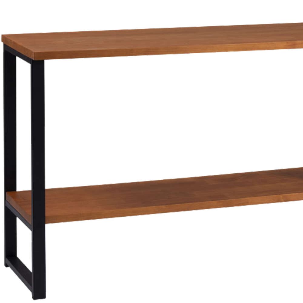 Aparador Para Sala Aço Preto 120 cm I10 Madeira Taeda Mell Dmobiliario
