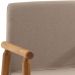 Cadeira Decorativa Base Madeira F56 Linho Bege Dmobiliario