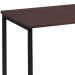Escrivaninha F83 Madeira Taeda Castanho 80x75 cm Base Aço Preto Dmobiliario