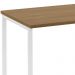 Escrivaninha F83 Madeira Taeda Mell 80x75 cm Base Aço Branco Dmobiliario