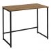Escrivaninha F83 Madeira Taeda Mell 80x75 cm Base Aço Preto Dmobiliario