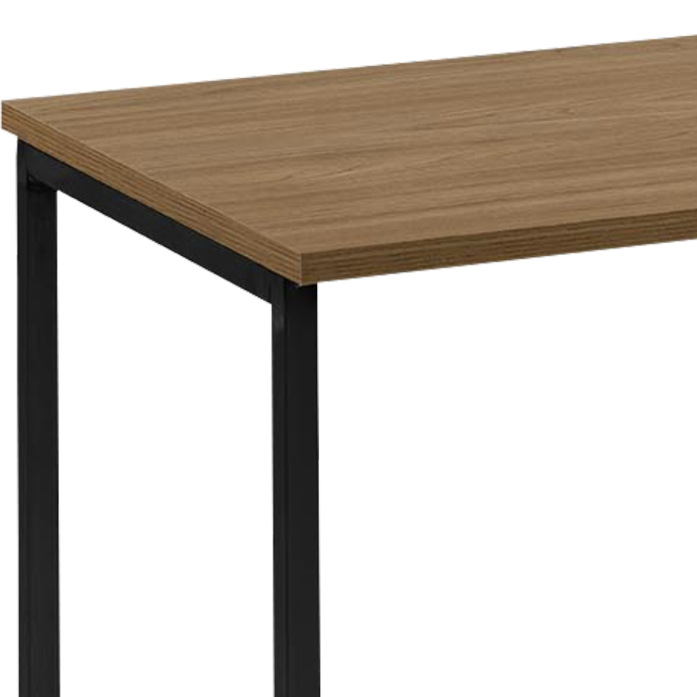 Escrivaninha F83 Madeira Taeda Mell 80x75 cm Base Aço Preto Dmobiliario