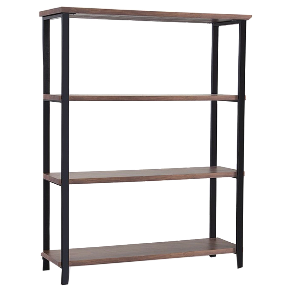 Estante Industrial Aço Preto 120x153 I12 Castanho Madeira Taeda Dmobiliario