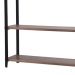 Estante Industrial Aço Preto 120x153 I12 Castanho Madeira Taeda Dmobiliario