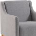 Kit 2 Poltronas Decorativa Base Madeira Mell 7045 Linho Cinza Dmobiliario