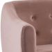 Kit 2 Poltronas Decorativas Base Tabaco 7015 Veludo Rosa Dmobiliario