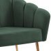 Kit 2 Poltronas Decorativas Pes Aço Dourado 7049 Veludo Verde Dmobiliario