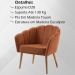 Kit 2 Poltronas Decorativas Pes Tauari 7049 Veludo Caramelo Dmobiliario