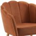 Kit 2 Poltronas Decorativas Pes Tauari 7049 Veludo Caramelo Dmobiliario