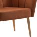 Kit 2 Poltronas Decorativas Pes Tauari 7049 Veludo Caramelo Dmobiliario