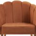 Kit 2 Poltronas Decorativas Pes Tauari 7049 Veludo Caramelo Dmobiliario