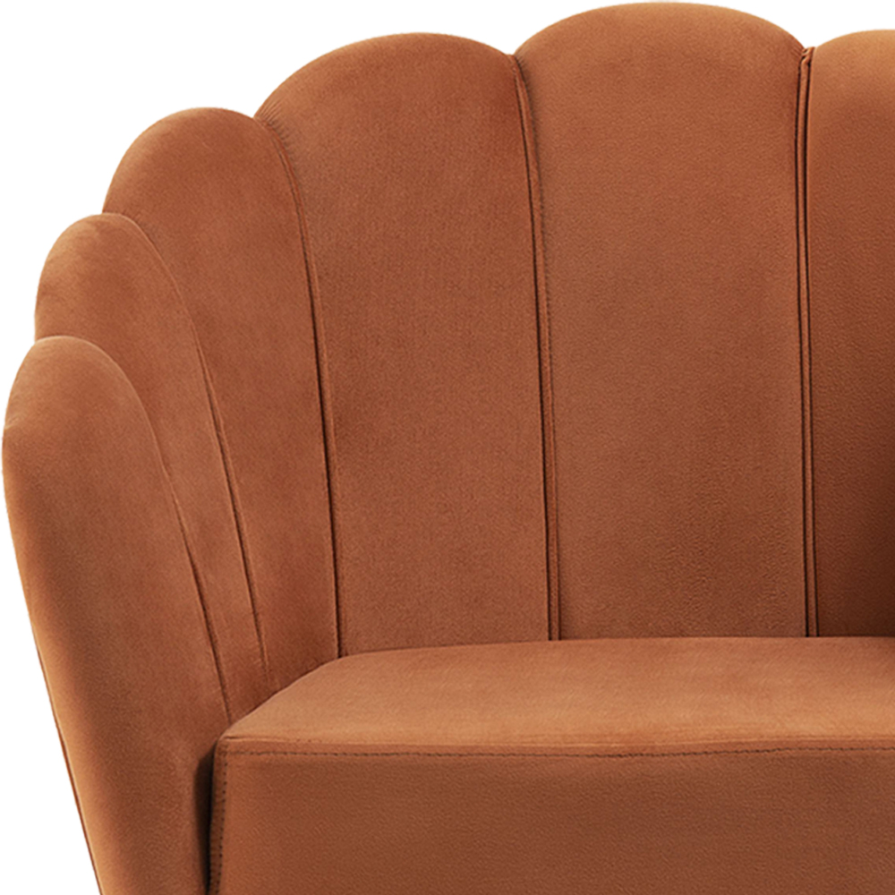 Kit 2 Poltronas Decorativas Pes Tauari 7049 Veludo Caramelo Dmobiliario