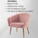 Kit 2 Poltronas Decorativas Pes Tauari 7049 Veludo Rosa Dmobiliario